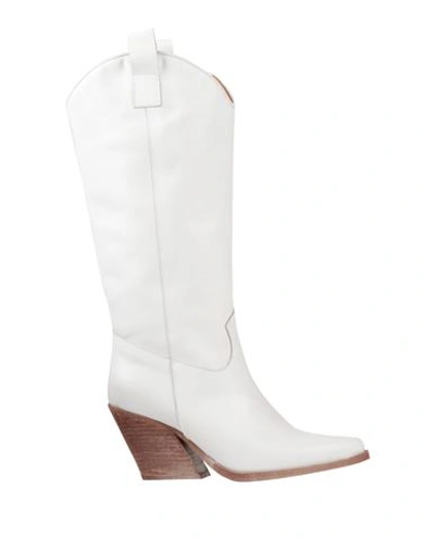 Ranyé Woman Boot White Size 10 Calfskin