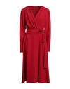 Dolce & Gabbana Woman Midi Dress Red Size 14 Viscose, Acetate, Elastane