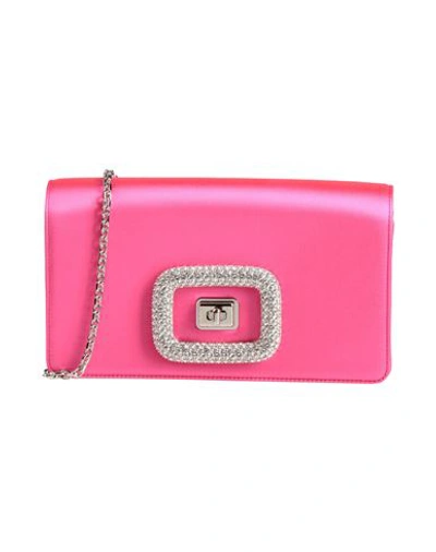 Roger Vivier Woman Cross-body Bag Fuchsia Size - Textile Fibers In Pink