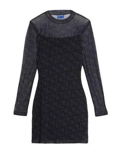 Karl Lagerfeld Jeans Woman Mini Dress Black Size Xl Polyester, Elastane