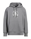 Neil Barrett Man Sweatshirt Grey Size L Cotton