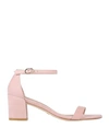 Stuart Weitzman Woman Sandals Light Pink Size 8.5 Soft Leather