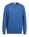 Filippo De Laurentiis Man Sweater Light Blue Size 46 Cotton