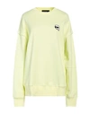 Karl Lagerfeld Ikonik 2.0 Relaxed Fit Sweat Woman Sweatshirt Pastel Yellow Size L Organic Cotton, Re In Yellow