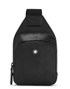 Montblanc Mini Extreme 3.0 Leather Belt Bag In Black