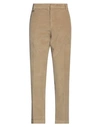 Paolo Pecora Man Pants Sand Size 36 Cotton, Elastane In Beige