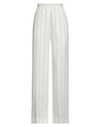 Manuel Ritz Woman Pants White Size 2 Viscose, Polyester