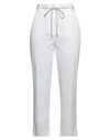 Patrizia Pepe Woman Pants White Size 8 Cotton, Polyamide, Elastane In White