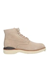 Visvim Woman Ankle Boots Beige Size 9 Leather