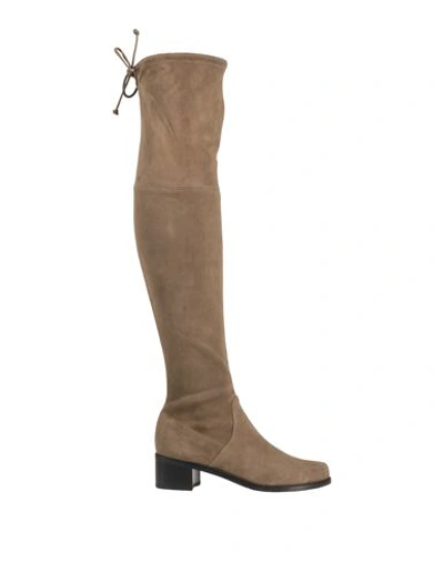 Stuart Weitzman Woman Boot Military Green Size 4.5 Soft Leather