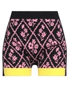 Cormio Floral Knit Shorts In Black