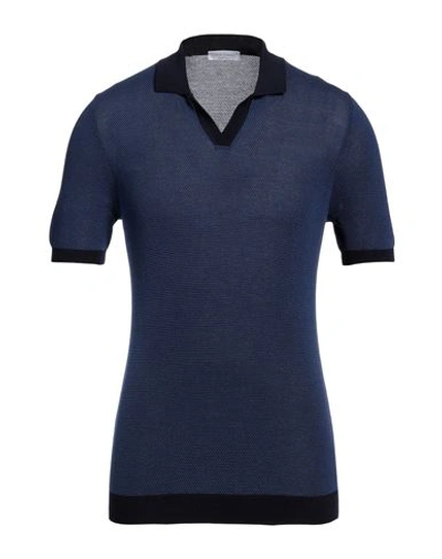 Gran Sasso Man Sweater Blue Size 38 Cotton