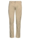 Incotex Man Pants Sand Size 35 Cotton, Elastane In Beige