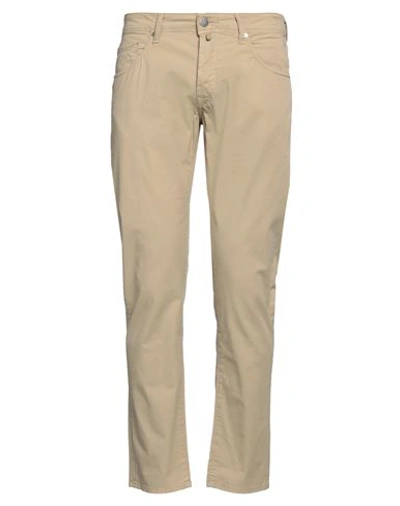 Incotex Man Pants Sand Size 35 Cotton, Elastane In Beige