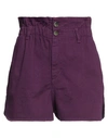 Kaos Jeans Woman Denim Shorts Purple Size 27 Cotton