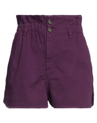 Kaos Jeans Woman Denim Shorts Purple Size 27 Cotton