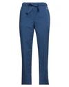 Semicouture Woman Pants Navy Size 2 Cotton, Elastane In Navy Blue