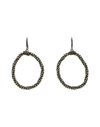 BRUNELLO CUCINELLI BRUNELLO CUCINELLI WOMAN EARRINGS GREY SIZE - PYRITE, 925/1000 SILVER