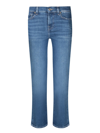 7 For All Mankind Roxanne Slim-fit Mid-rise Stretch-denim Jeans In Blue