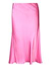 Stella Mccartney Double Satin Bias Cut Midi Skirt In Pink