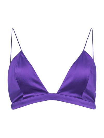 Ser.o.ya Women's Doral Silk Bralette Top In Violet Indigo