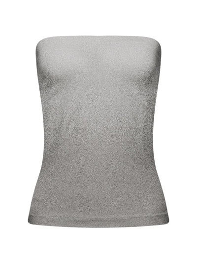 Wolford Fading Shine Strapless Top In Silber