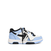 OFF-WHITE OUT OF OFFICE CALF LEATHER SNEAKER IN COLOUR LIGHT BLUE