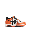OFF-WHITE OUT OF OFFICE CALF LEATHER SNEAKER IN COLOUR ORANGE/BLACK