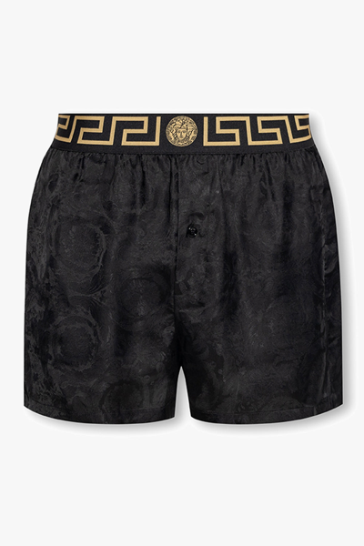 Versace Black Pyjama Shorts In New
