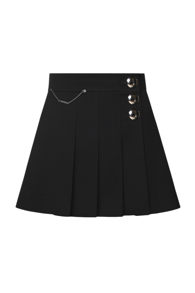 Keburia Pleated Mini Skirt In Black