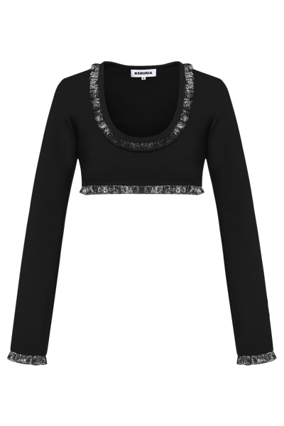 Keburia Metallic Lace In Black