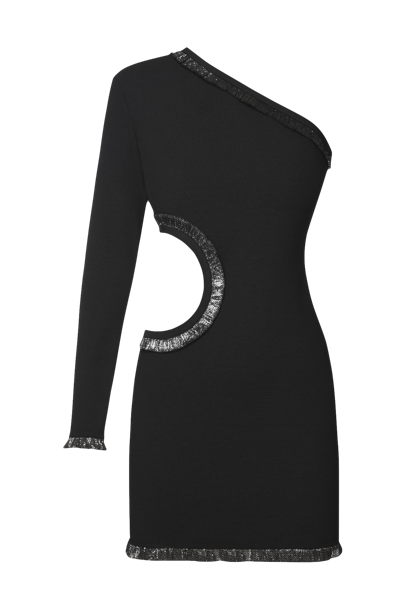 Keburia Metallic Lace In Black
