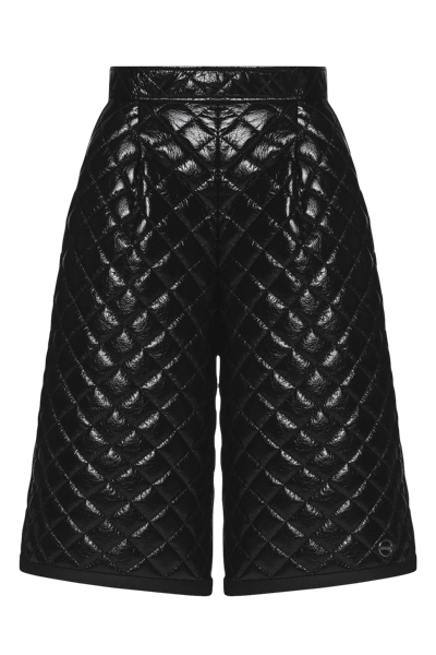 Keburia Diamond Quilted Culottes In Black