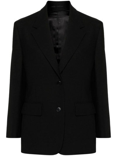 Prada Blazer Jacket In Nero