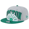 New Era Men's  Gray, Kelly Green Boston Celtics Tip-off Two-tone 59fifty Fitted Hat In Gray/green