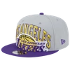 New Era Men's  Gray, Purple Los Angeles Lakers Tip-off Two-tone 59fifty Fitted Hat In Gray/purple