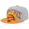New Era Men's  Gray, Orange Phoenix Suns Tip-off Two-tone 9fifty Snapback Hat In Gray/orange