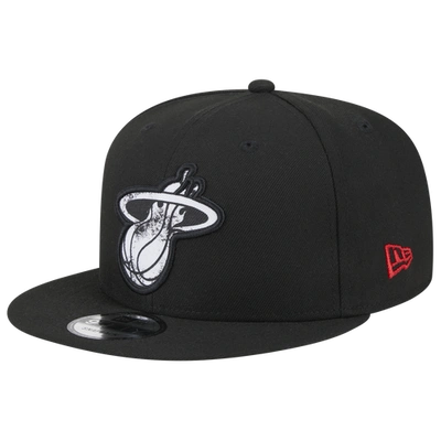 New Era Mens Miami Heat  Heat City Edition 23 Snapback Cap In Black/white