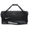 Nike Unisex Hoops Elite Duffel Bag (57l) In Metallic Silver/iron Grey/black