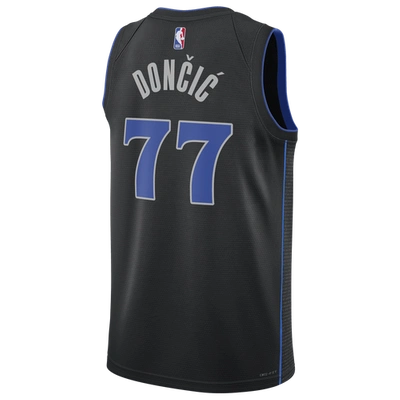 Nike Mens Luka Doncic  Mavericks Dri-fit Swingman Jersey Ce 23 In Black/black