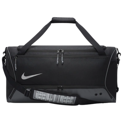 Nike Mens  Hoops Elite Duffle In Metallic Silver/iron Grey/black