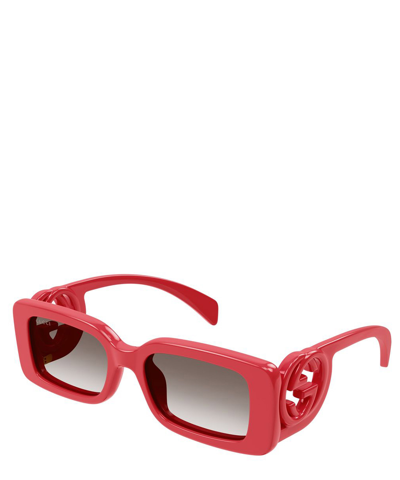 Gucci Eyewear Rectangle Frame Sunglasses In Crl