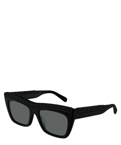Stella Mccartney Sunglasses Sc0194s In 001 Black Black Smoke