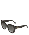 Gucci Gg Logo Acetate Square Sunglasses In Crl