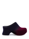 Loewe Terra Wedge Clogs 90 In Burgundy