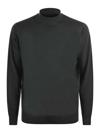 Filippo De Laurentiis Royal Merino Long Sleeves Turtle Neck Sweater In Verde Scuro
