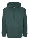 Carhartt Chase Chervil / Gold Hoodie In Green