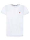 Maison Kitsuné Fox Head Patch Regular Tee Shirt In White