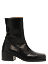 Marsèll Metal-toecap Crinkled Boots In Black