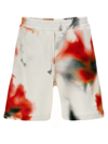 Alexander Mcqueen Obscured Flower Bermuda And Short Multicolor In Multicolor